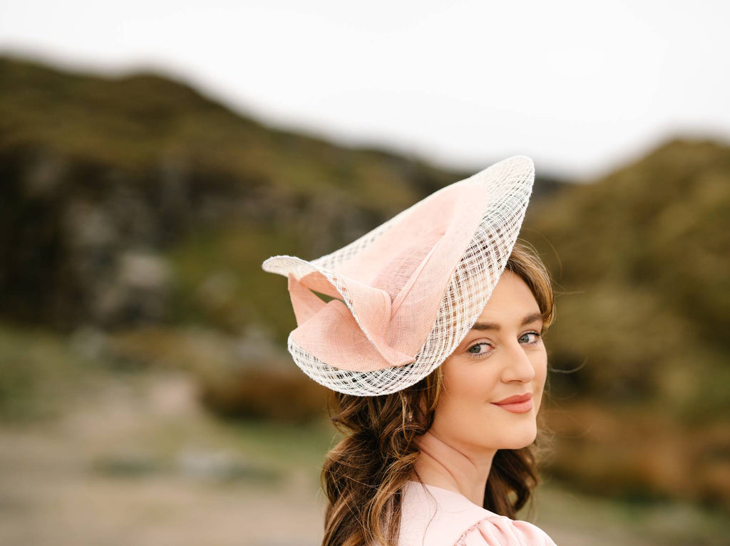 statement hat pink ivory Ascot, ladies day