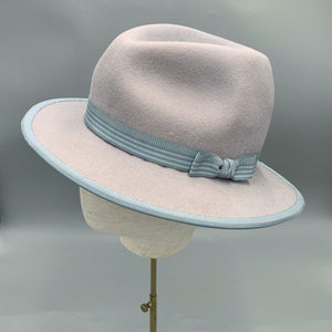 Pale grey Felt Fedora